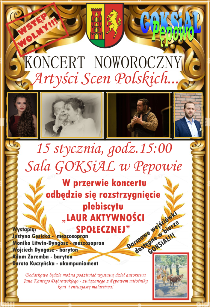 Plakat Koncertu Noworocznego