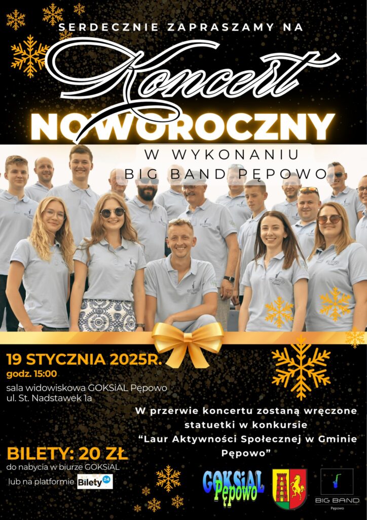 plakat BIG BAND Koncert Noworoczny