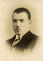 Józef Korczyński aptekarz z Pępowa ok. 1950 rok portret mężczyzny